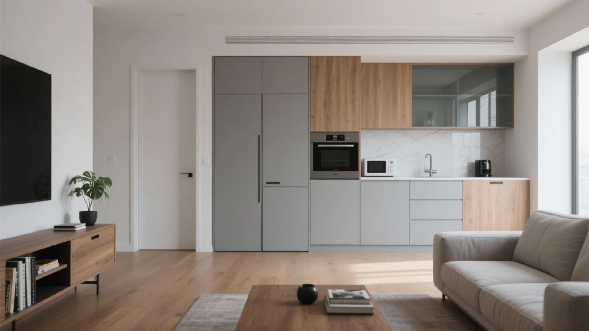 Minimalist storage that calms the room