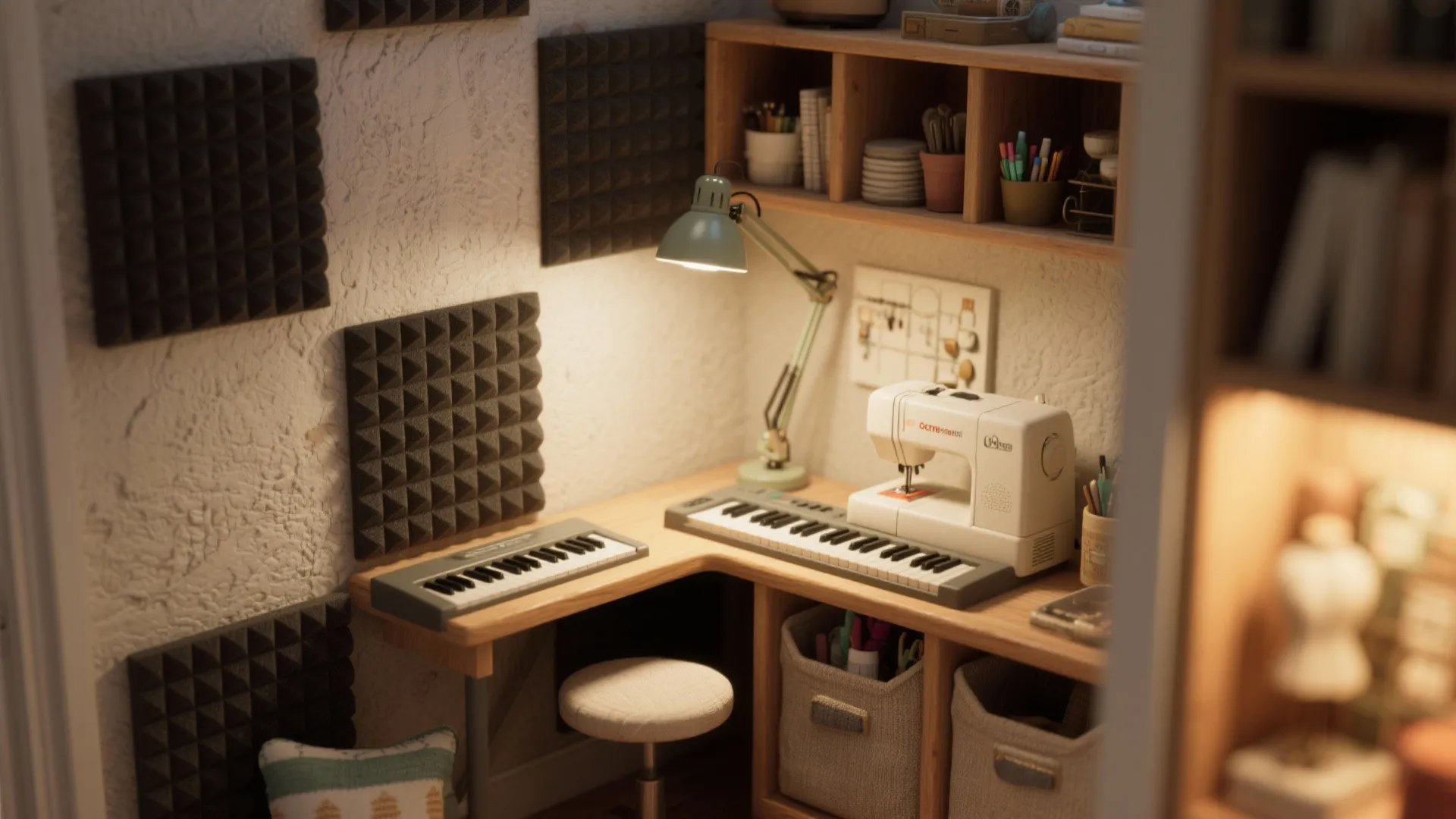 4. Mini studio — hobby nook or music corner