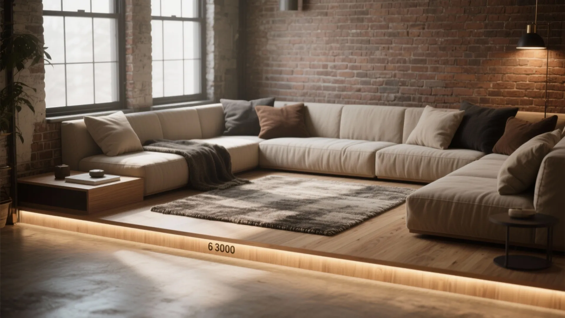 A Mini Sunken Lounge (or Raised Platform)