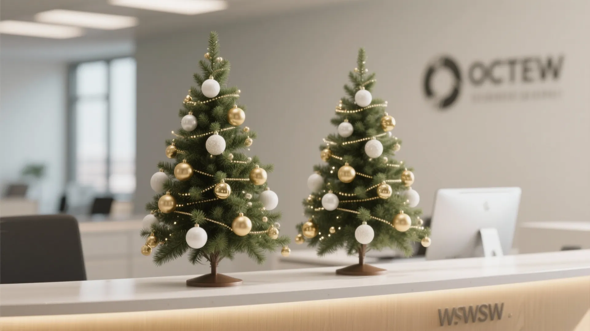 1. Mini Tabletop Trees