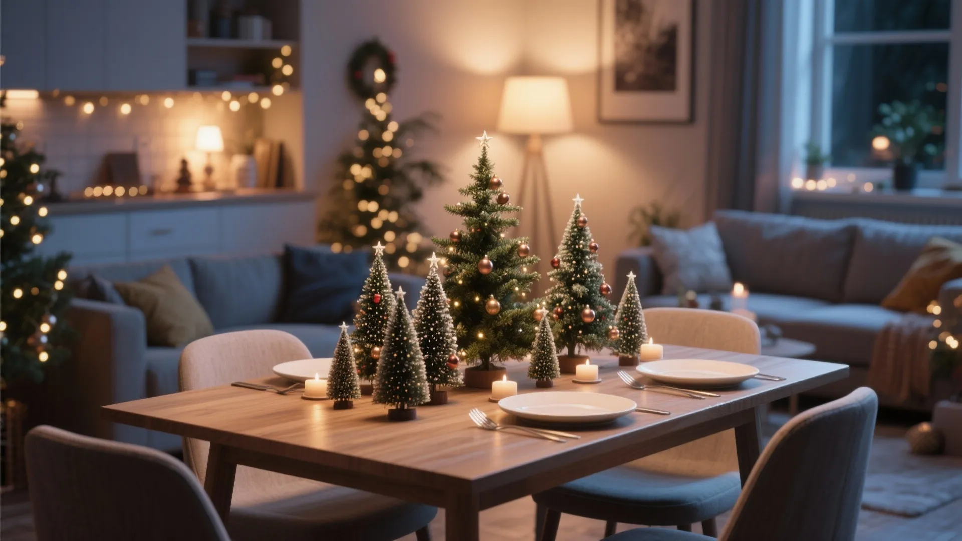 3. Mini Tree Centerpieces