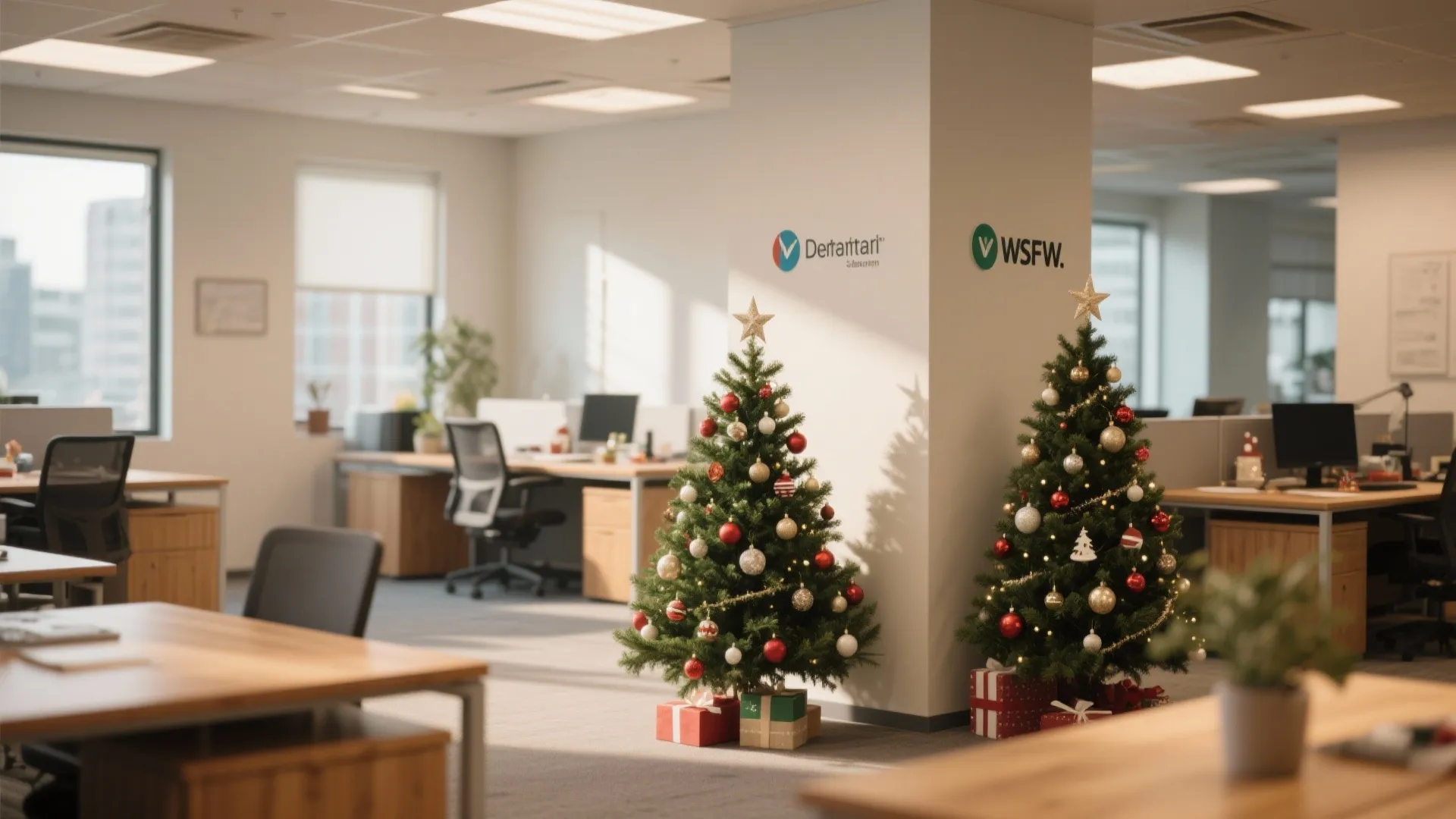 1. Mini Christmas Tree Corners