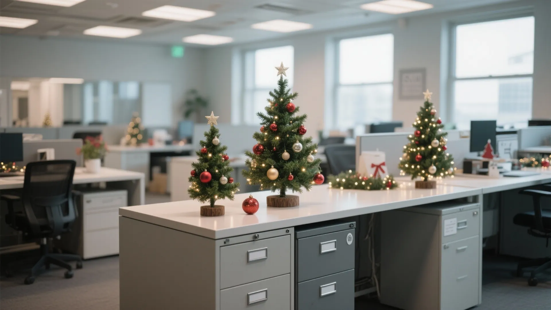 Idea 1: Miniature Christmas Tree Corners