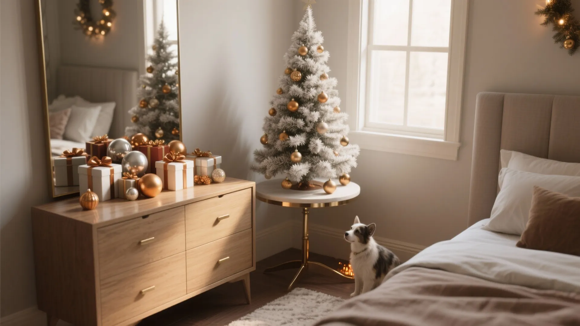 2. A Mini Tree or Festive Corner