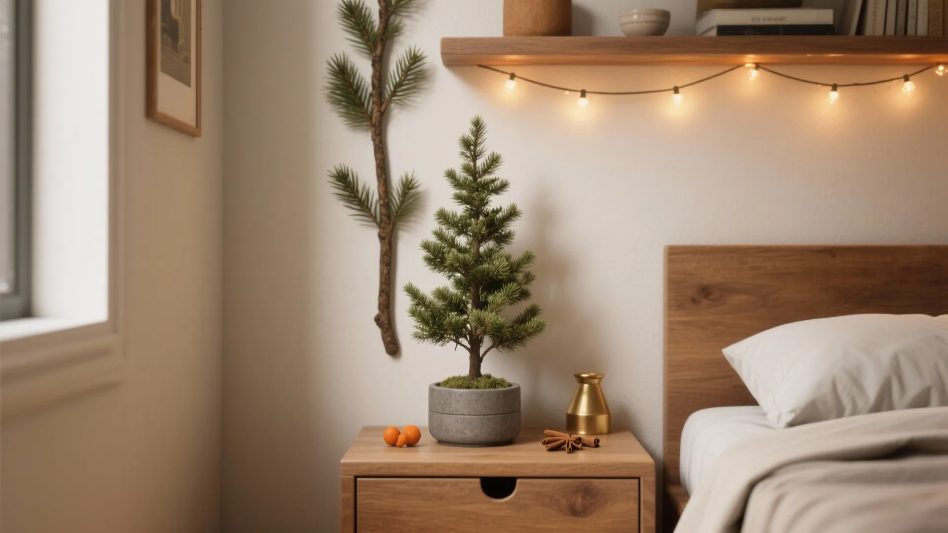 3. A Miniature Tree or Greenery with Purpose