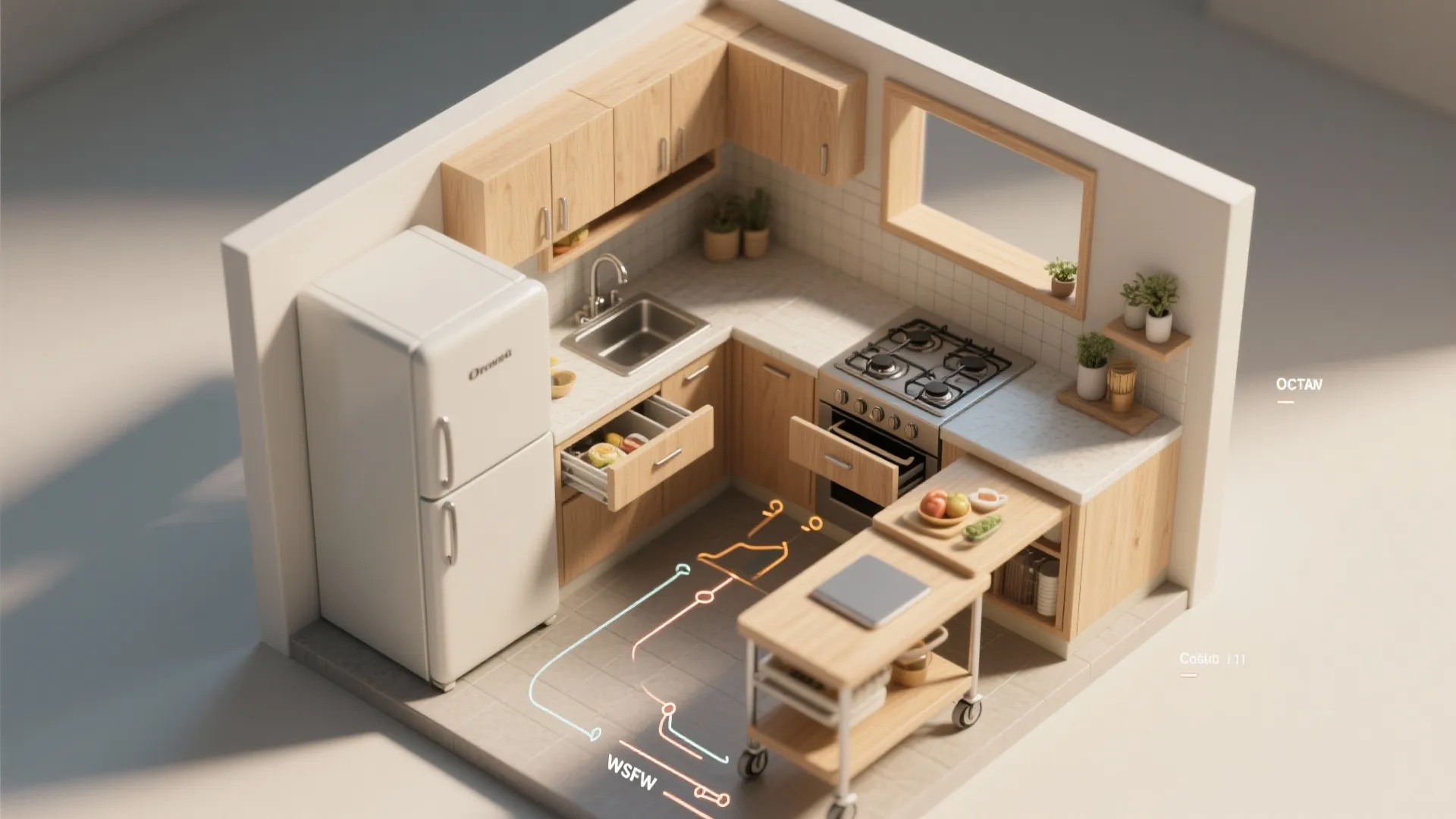 1. Adopt a moving work triangle (but mini)