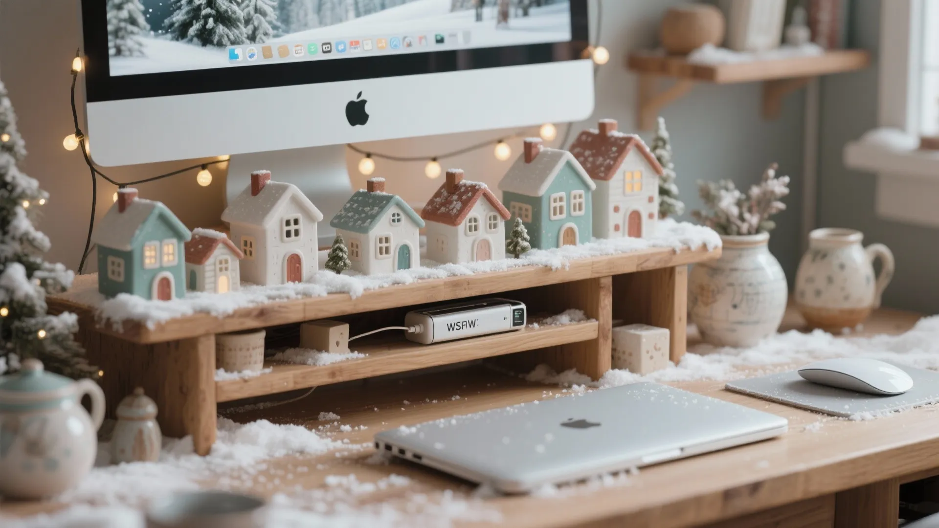 1. Miniature Winter Village (but practical)