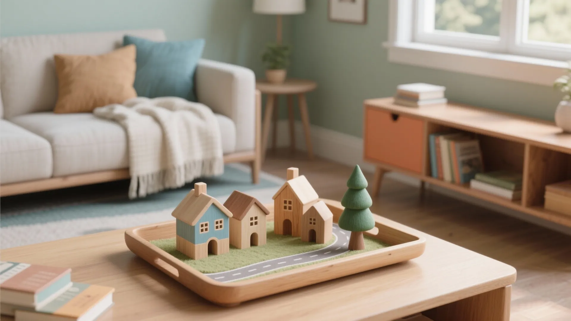 Small Wooden Toy Houses: Creative Decor and Play Ideas: 1 Minute to Spruce Up Playrooms or Shelves with Tiny Wooden Homes