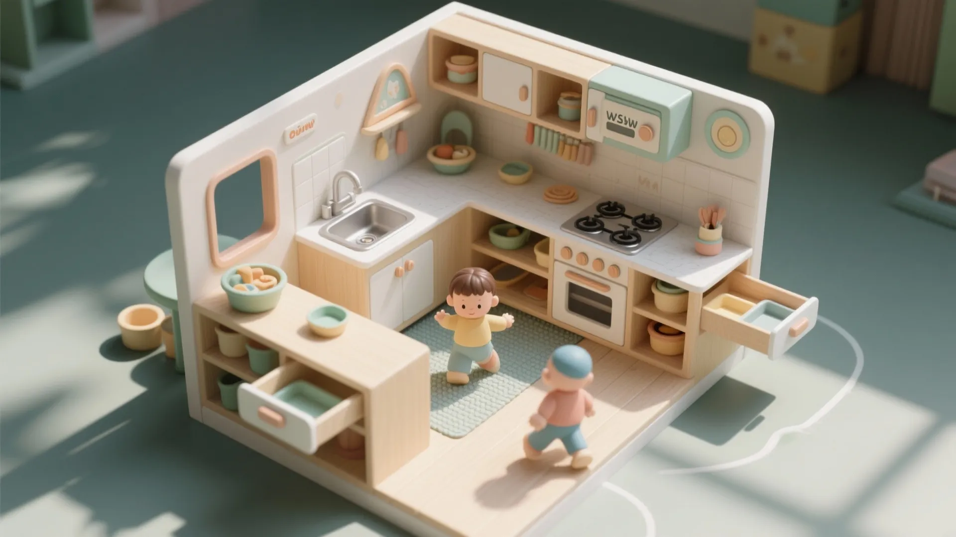 2. Mini work triangle for play