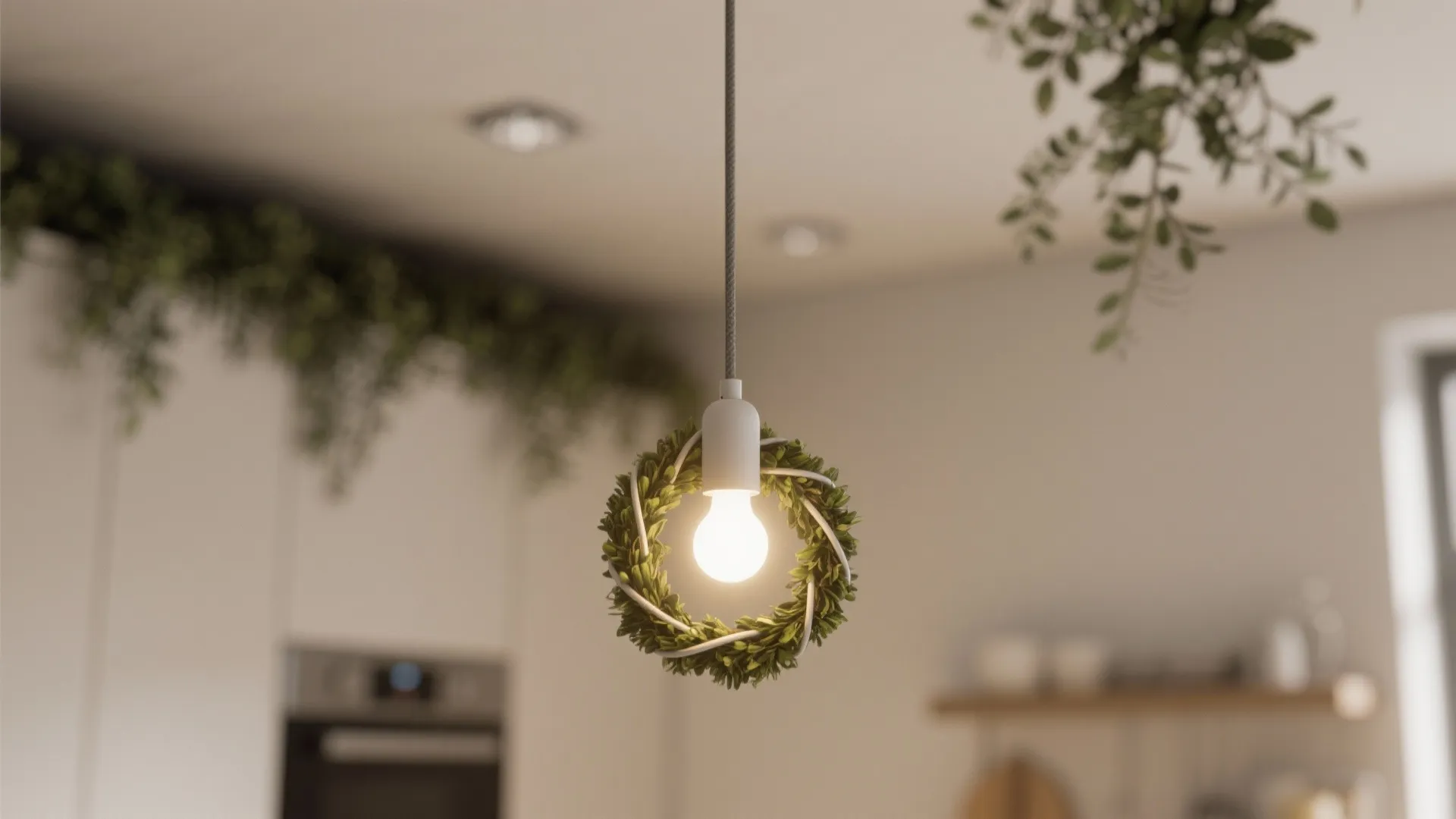 1. Mini Wreaths on Pendant Cords
