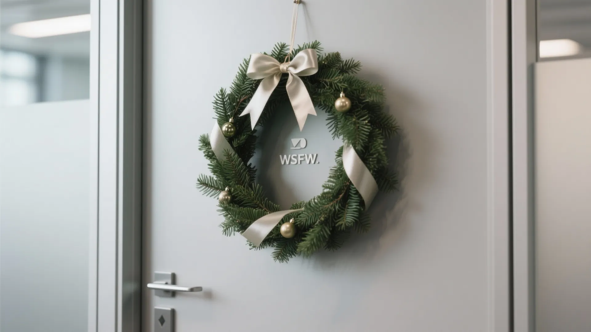 8. Mini Wreaths on Doors