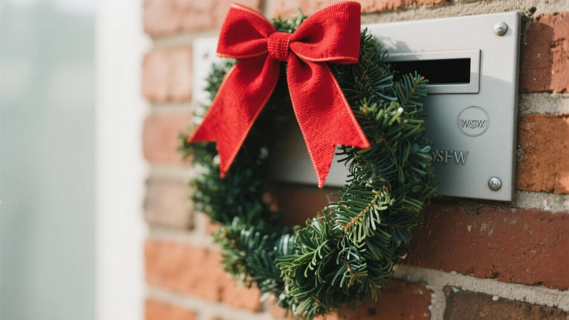 Tip 2: Mini Wreath on the Mail Slot