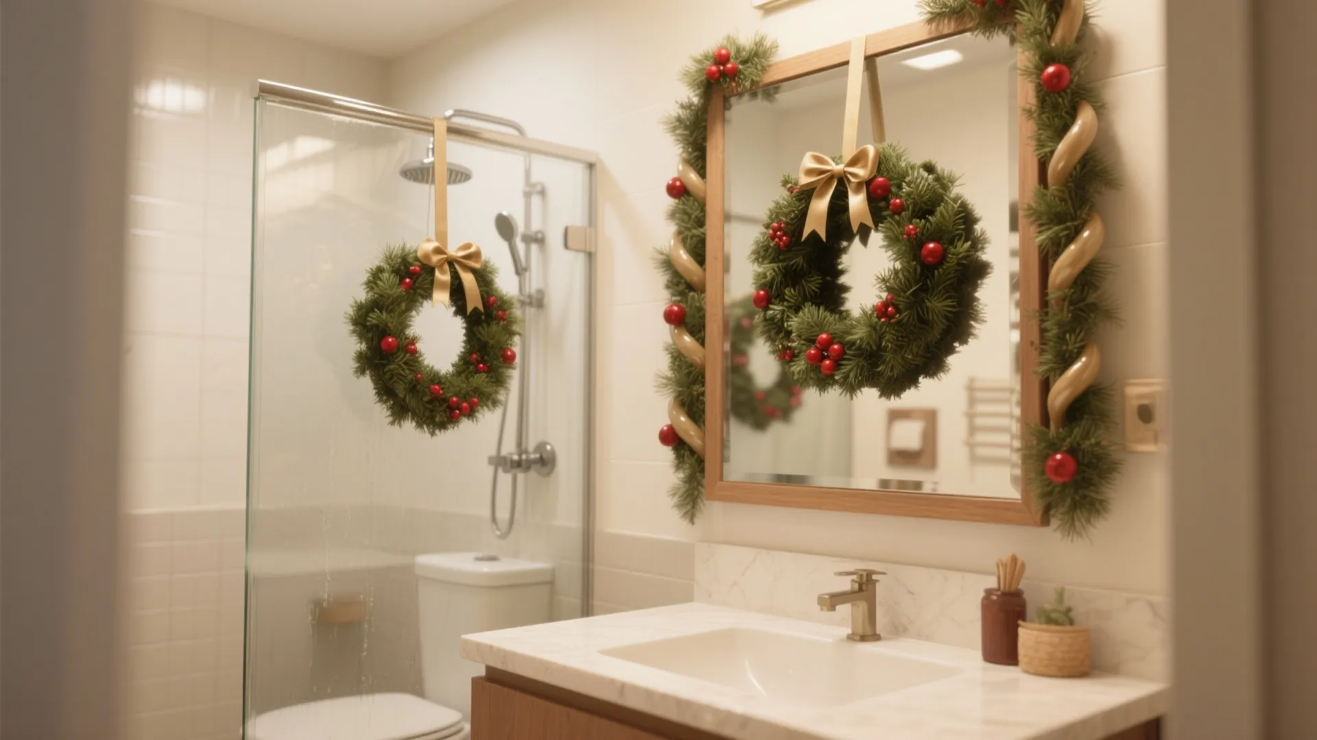 1. Mini Wreaths & Waterproof Garland