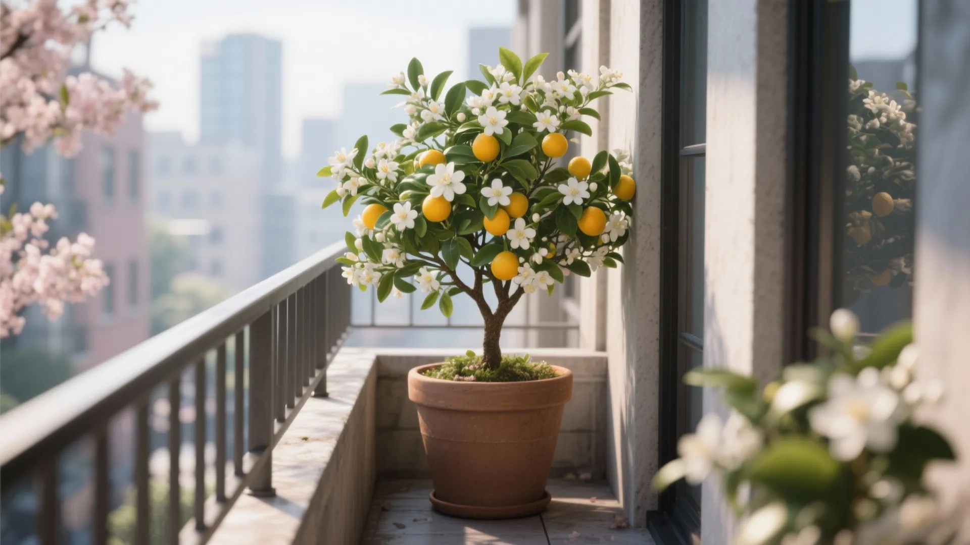 Miniature Potted Tree Corners