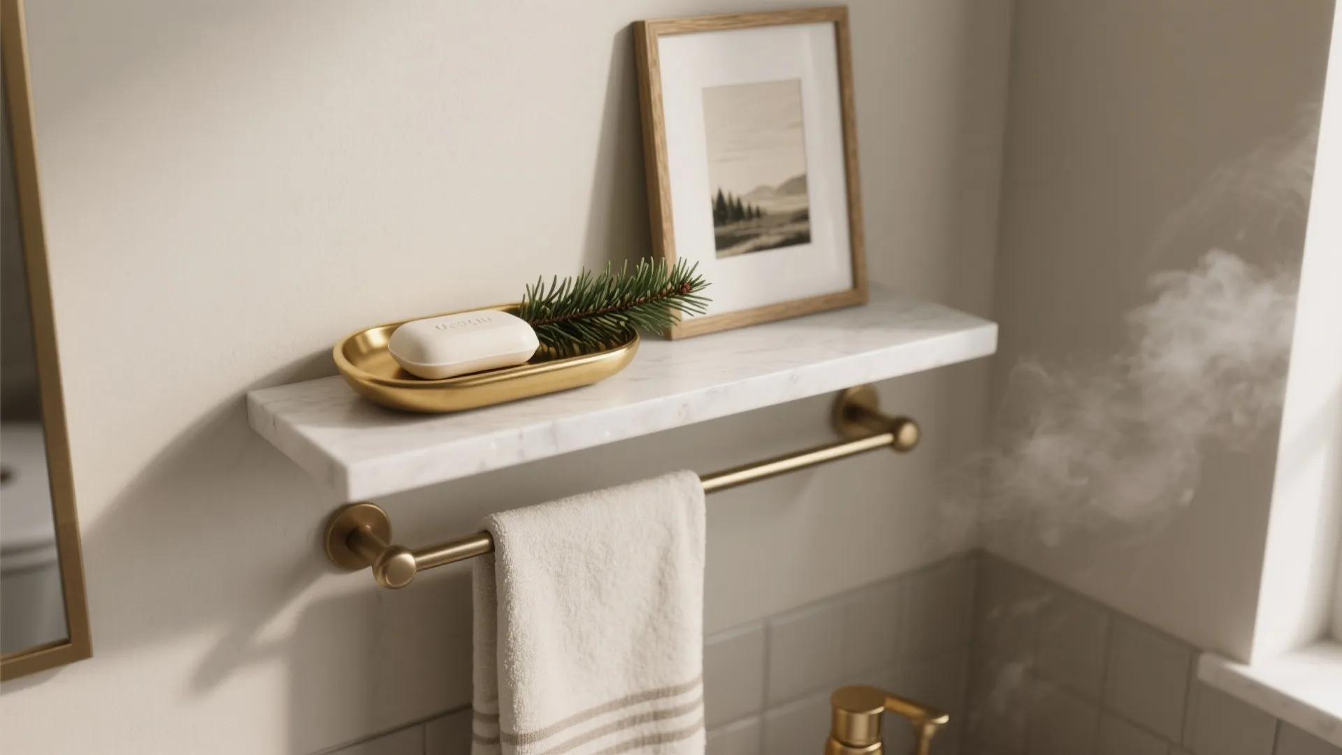 10 Christmas Decorations in Bathroom Ideas: Small bathroom holiday decorating: 5 practical inspirations from a pro designer to make tight spaces feel festive, safe, and stylish