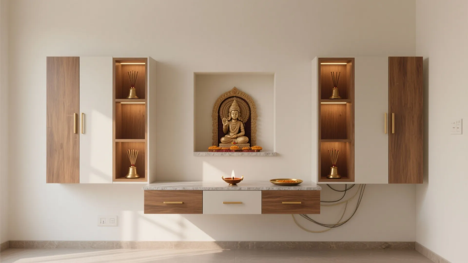 Minimalist Modular Altar Storage