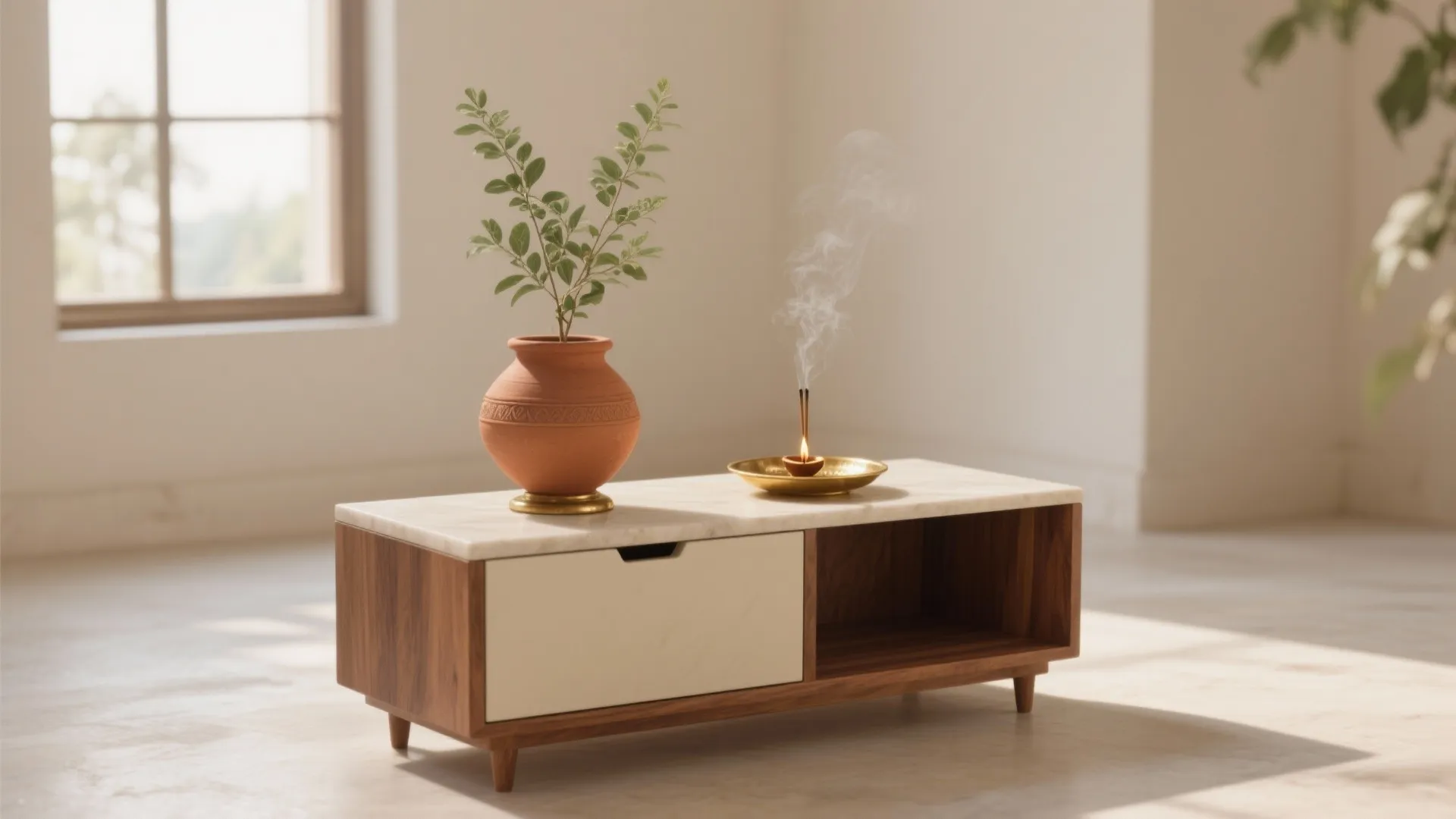 Devotional Minimalism for the Tulasi Altar