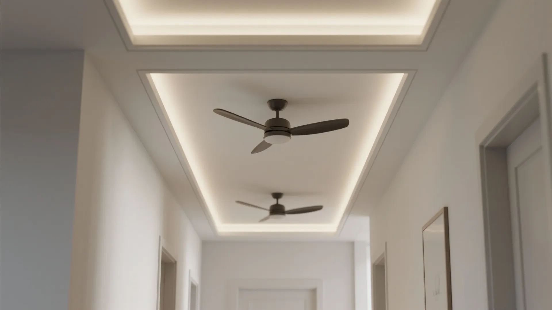 Minimalist Gypsum Bands + Recessed Spans