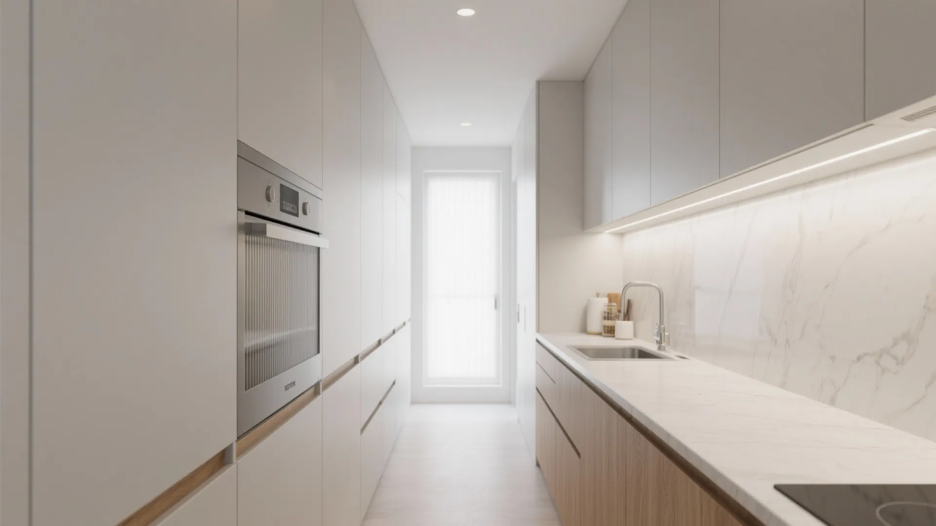 Minimalist Cabinetry and Clutter-Light Surfaces