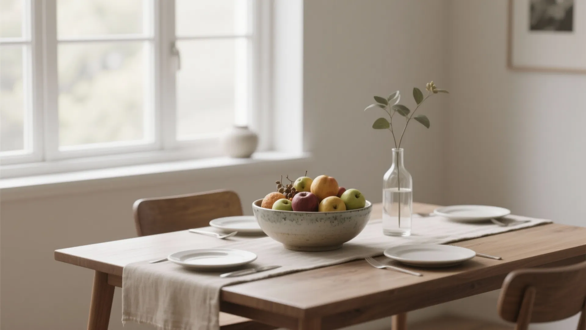 Minimalist Centerpiece with Natural Elements