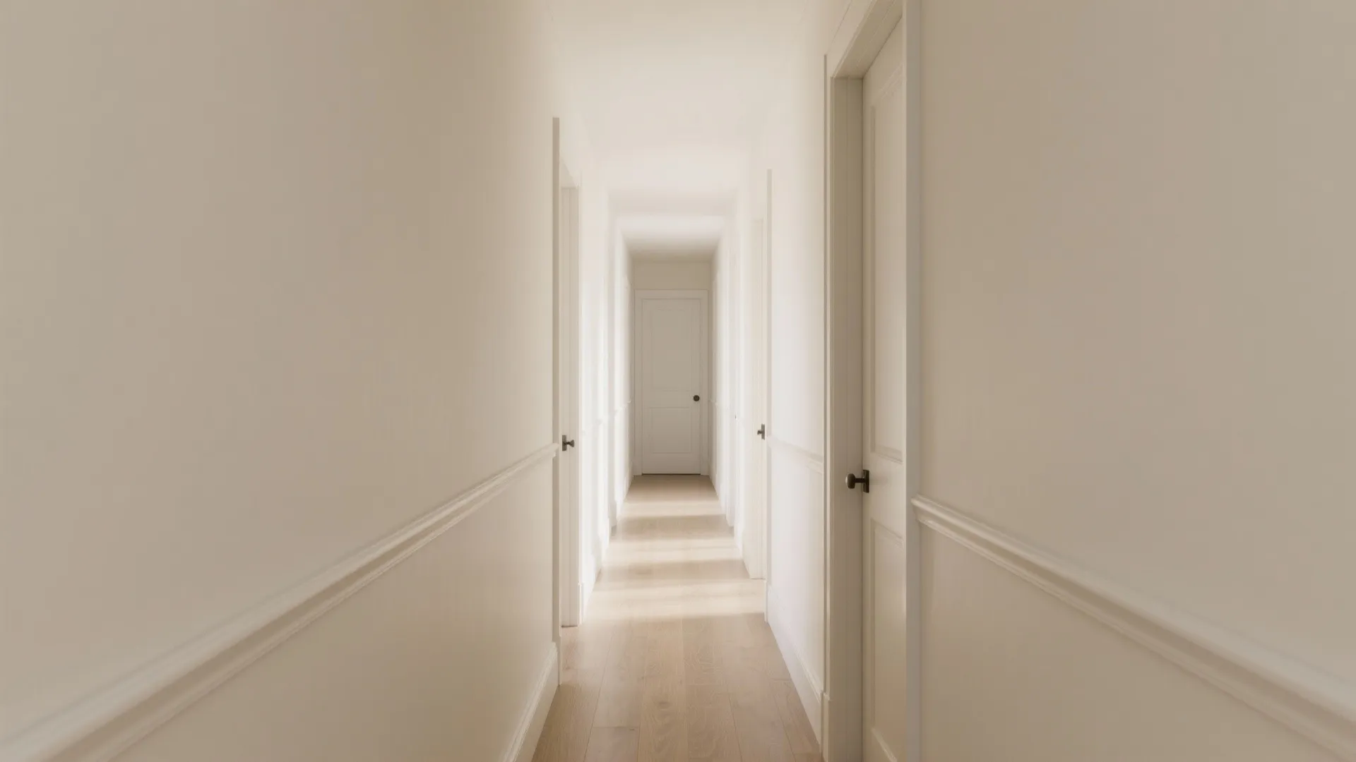 1) Minimal Profile Chair Rail for Calm Proportion