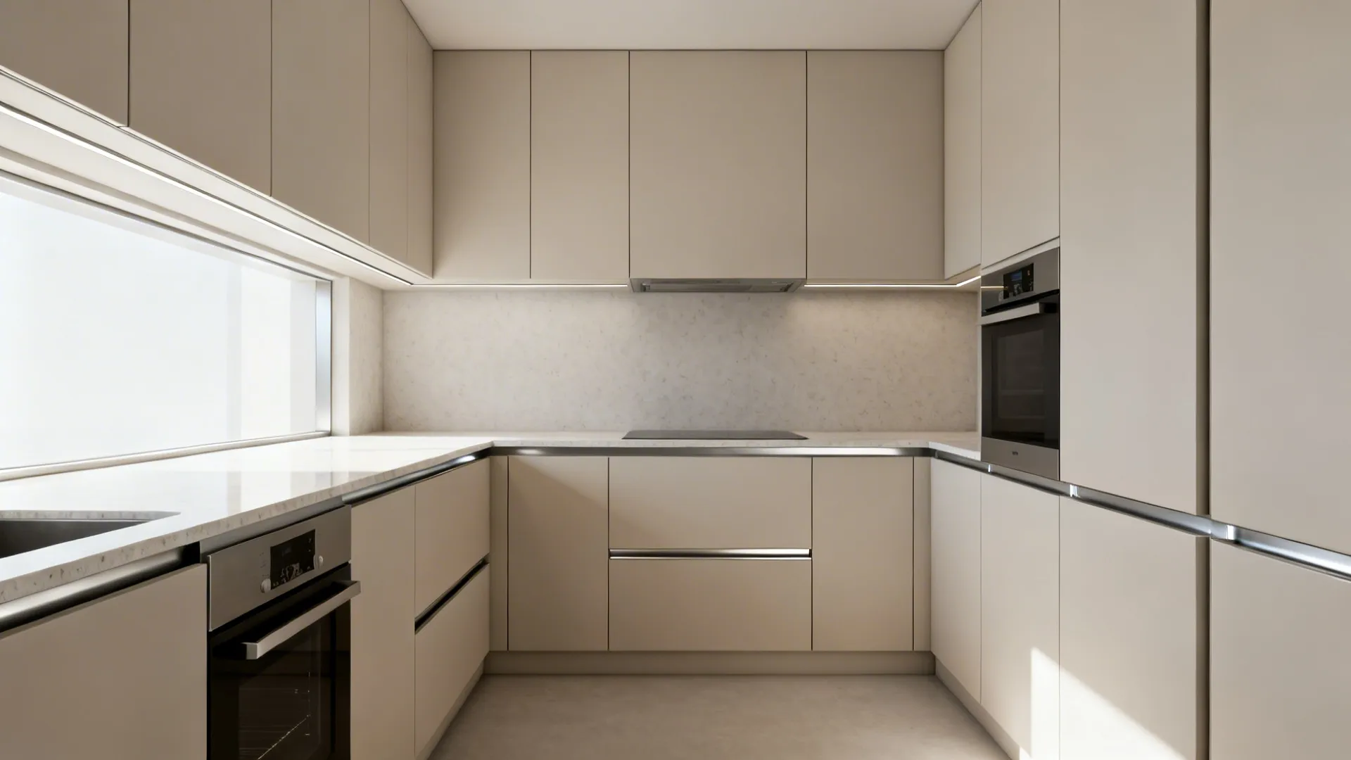 Minimalist Cabinet Storage with Clean Lines