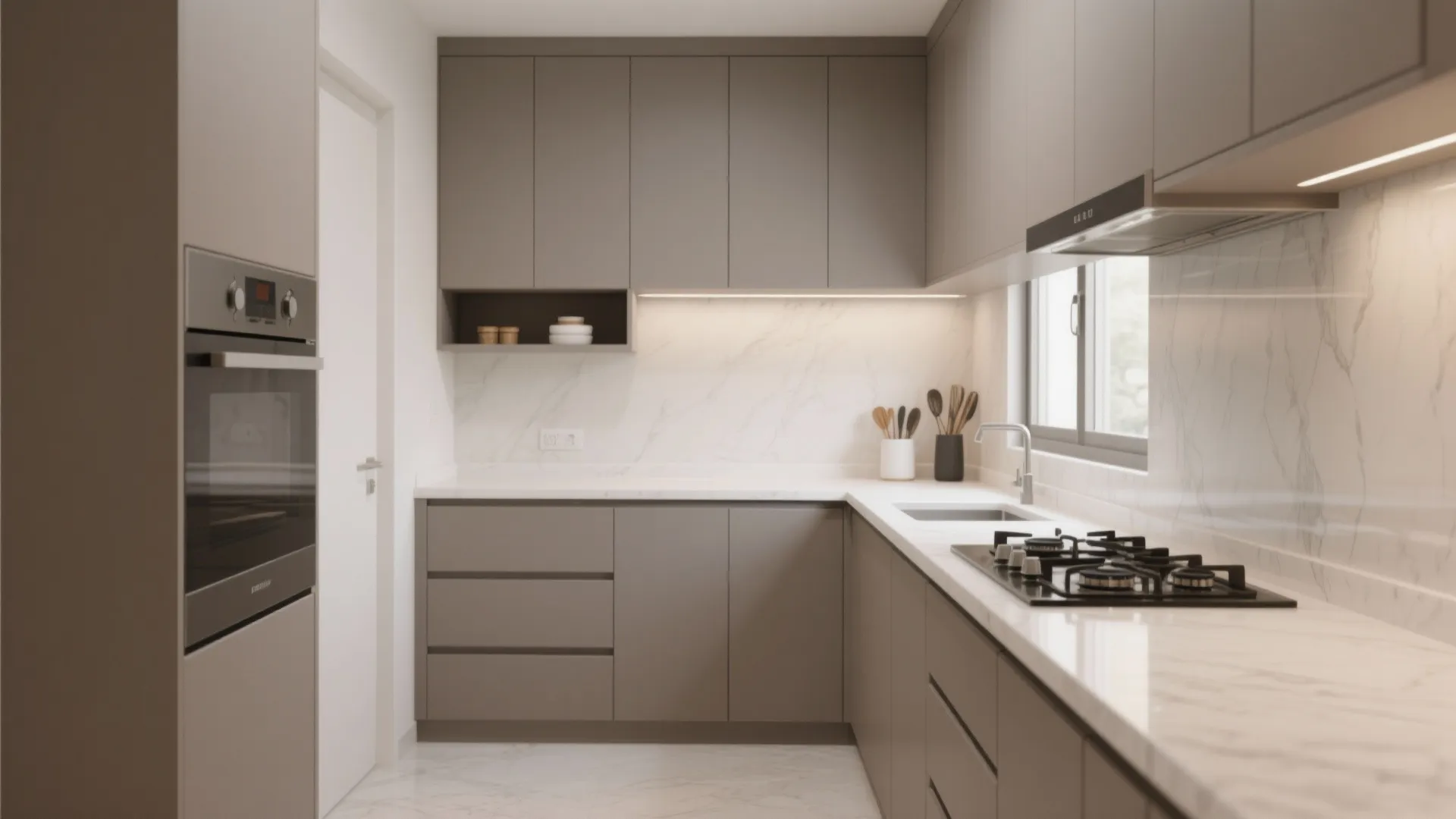 Minimalist Storage with Closed Fronts