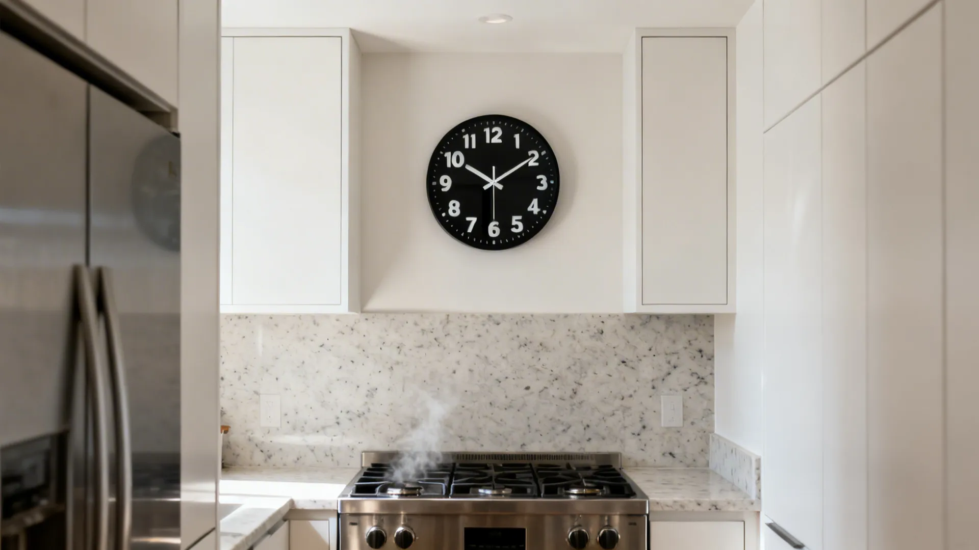 Minimalist Wall Clock with High-Contrast Dial