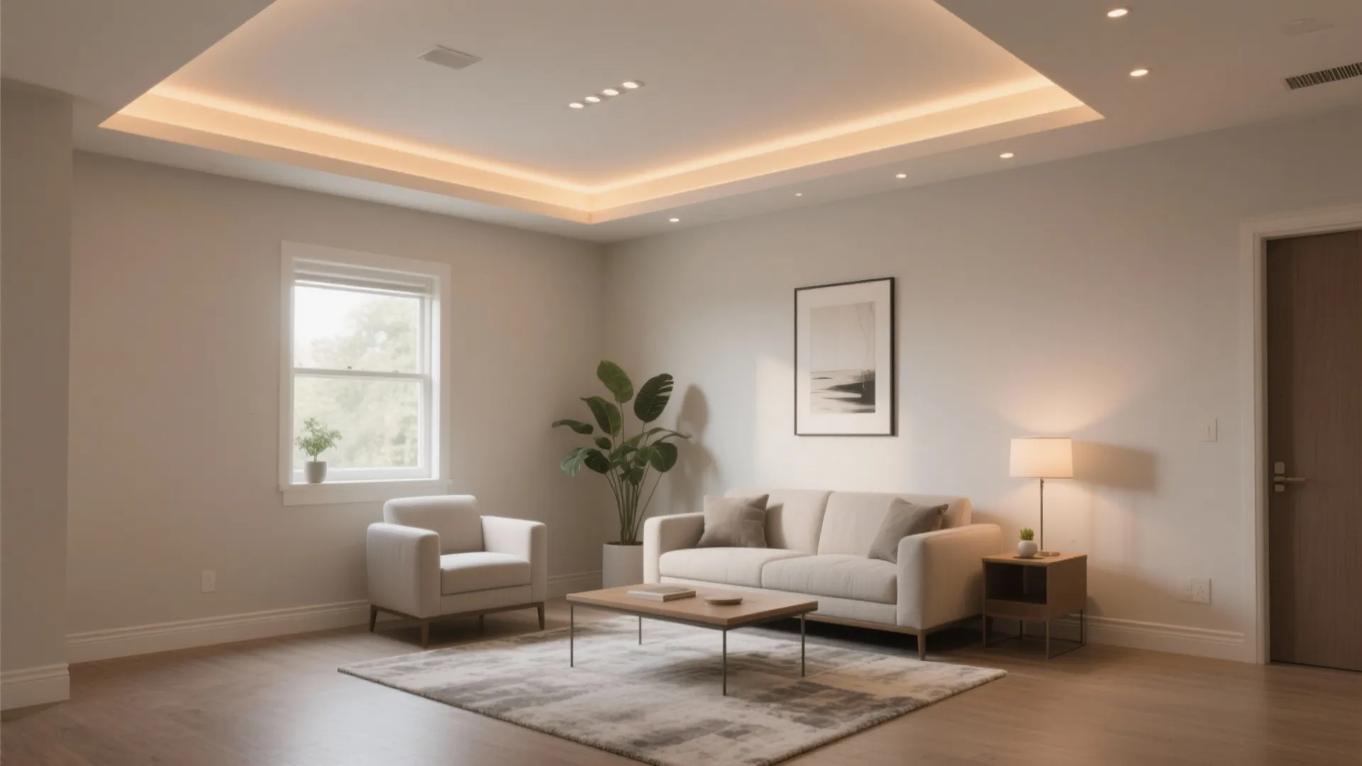 Minimal Cove With Perimeter Glow