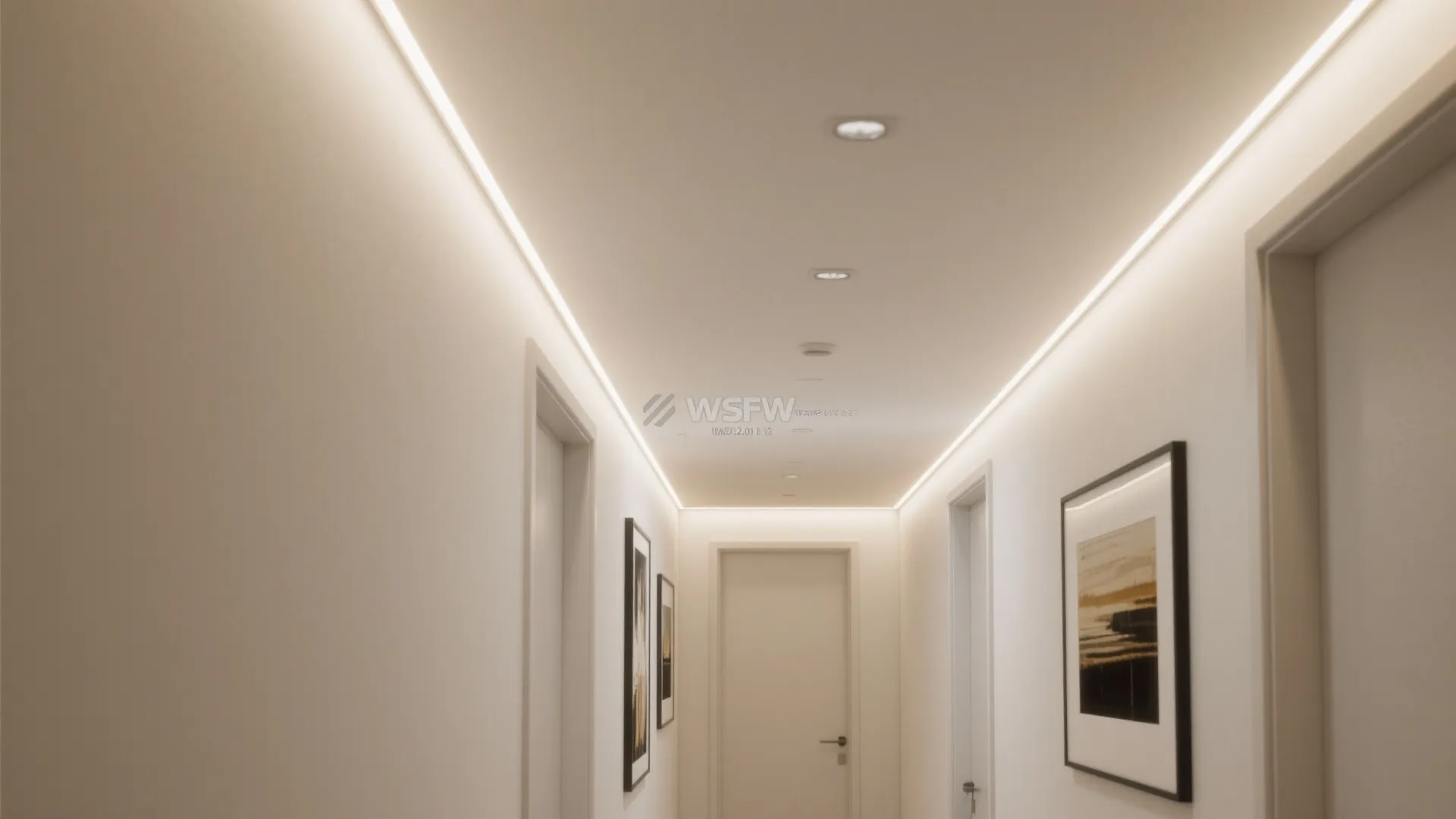Minimal cove lighting with a sleek perimeter