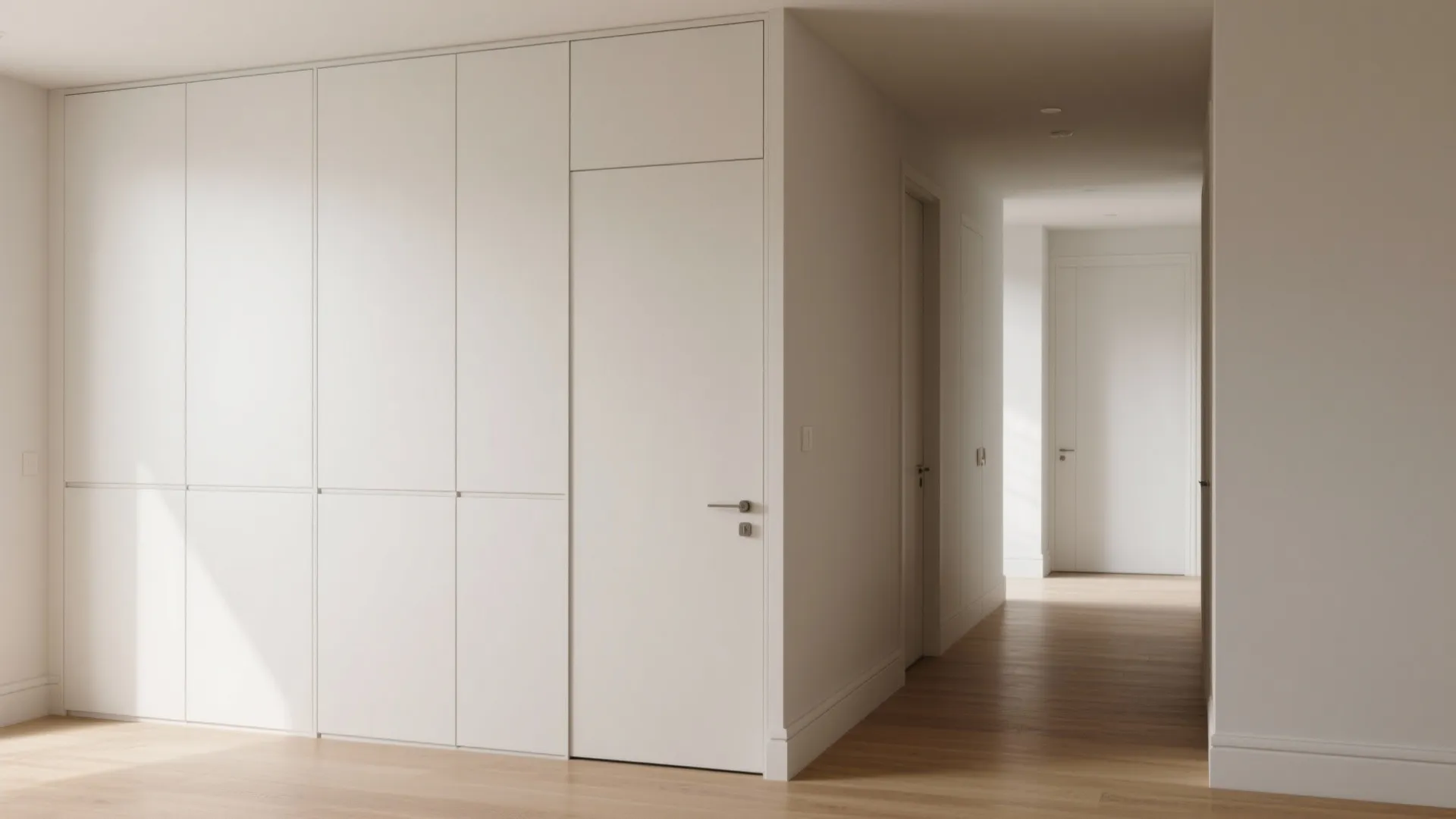Minimalist Hallway Cupboard Storage