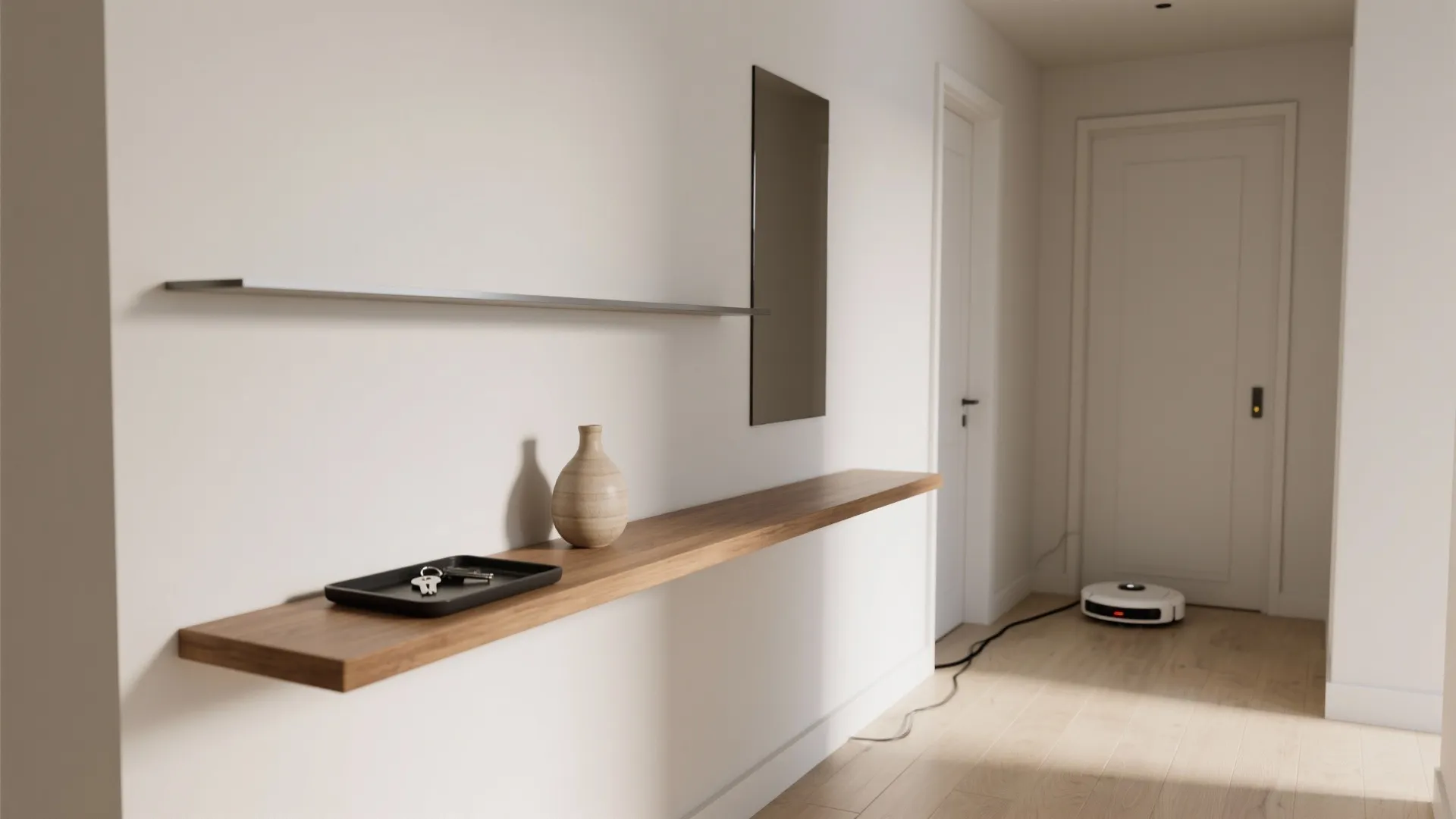 Minimalist floating showcase