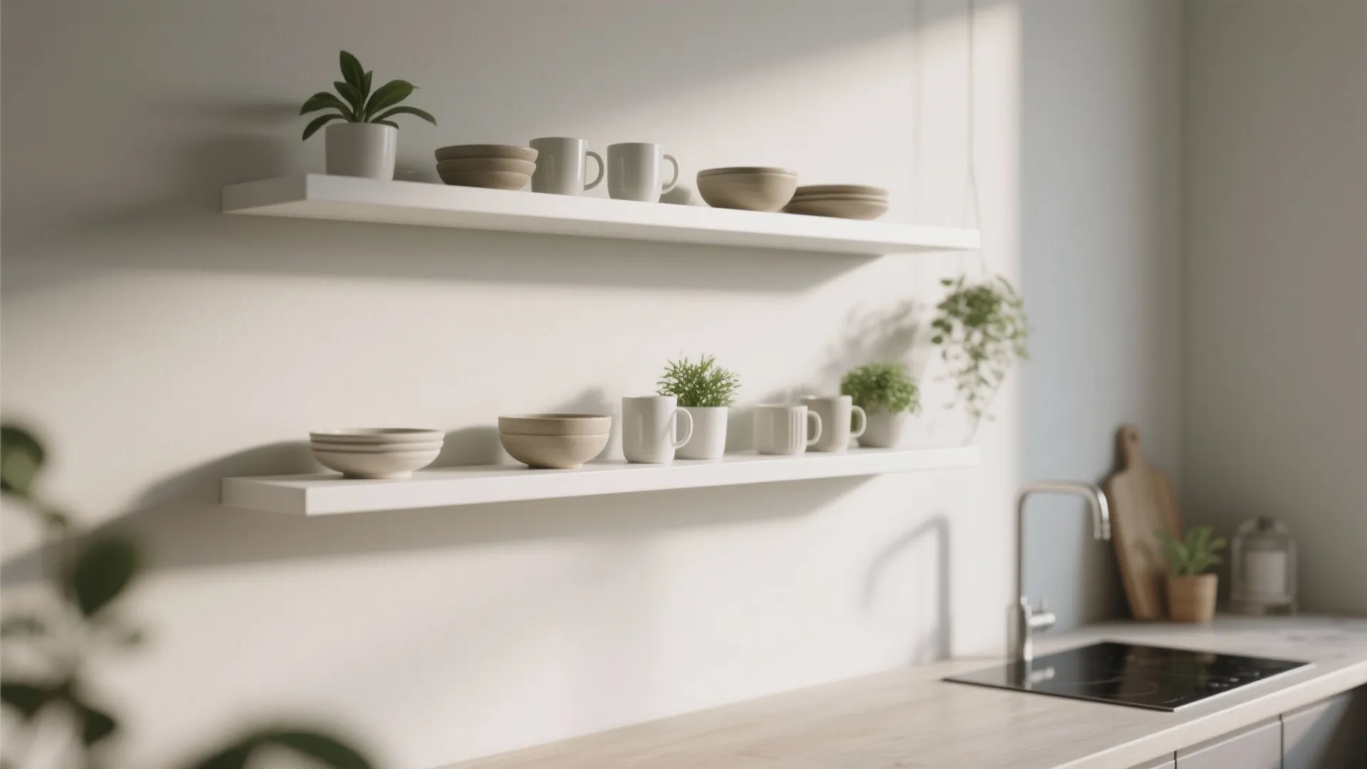 Minimalist Floating Shelves