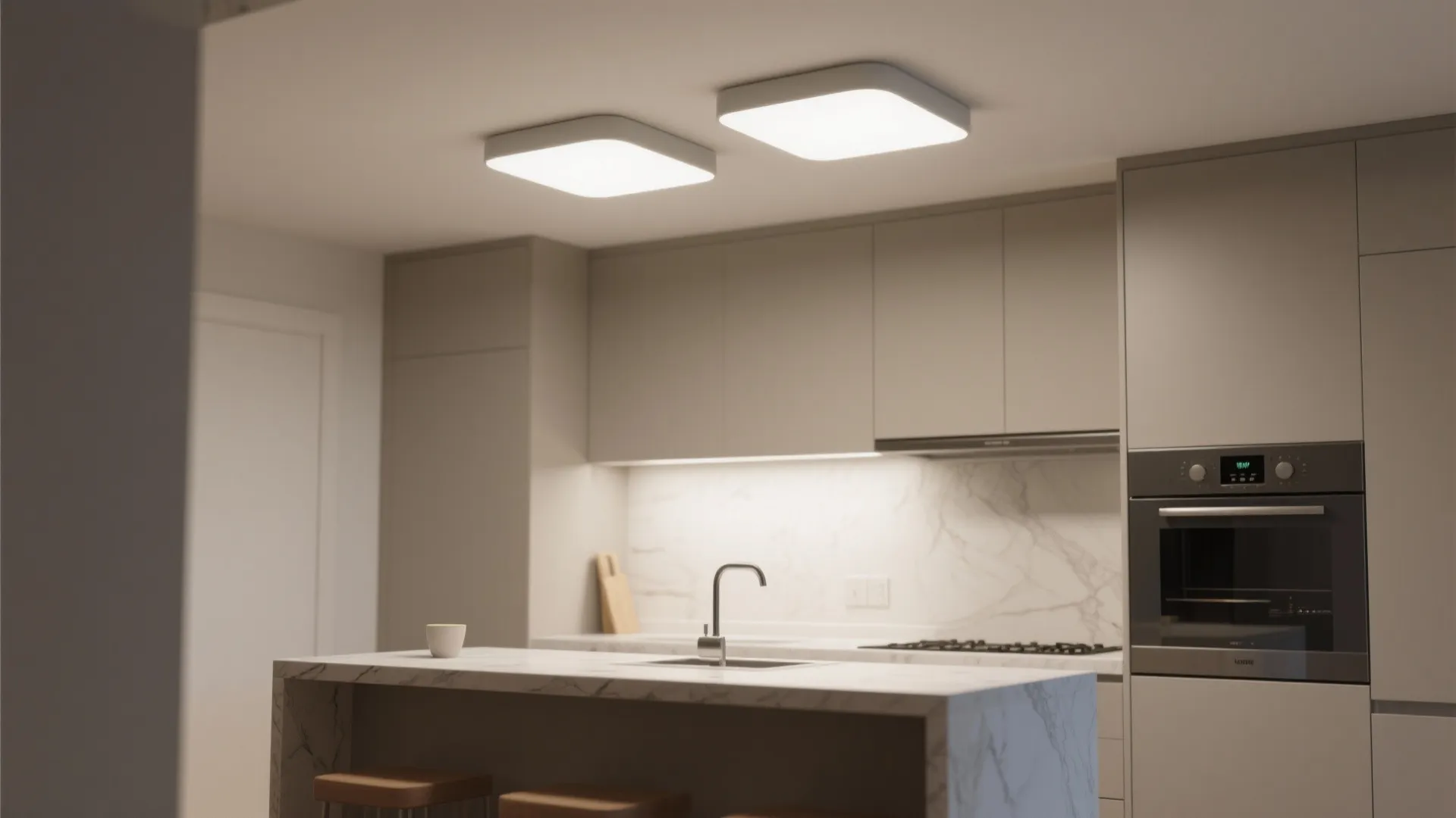 10. Minimal Flush Mounts