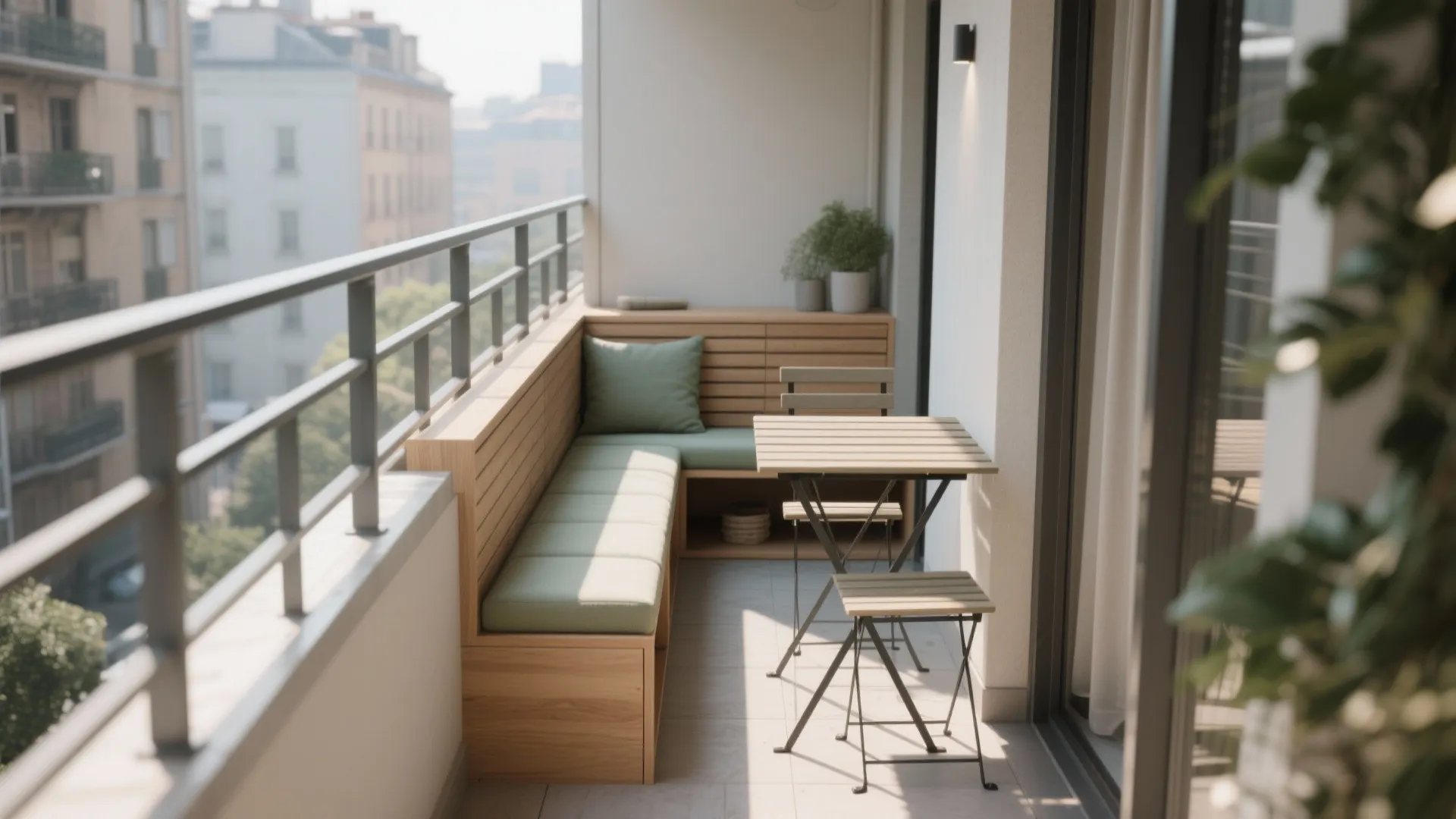 1) Minimalist Built-Ins and Foldables That Do Double Duty