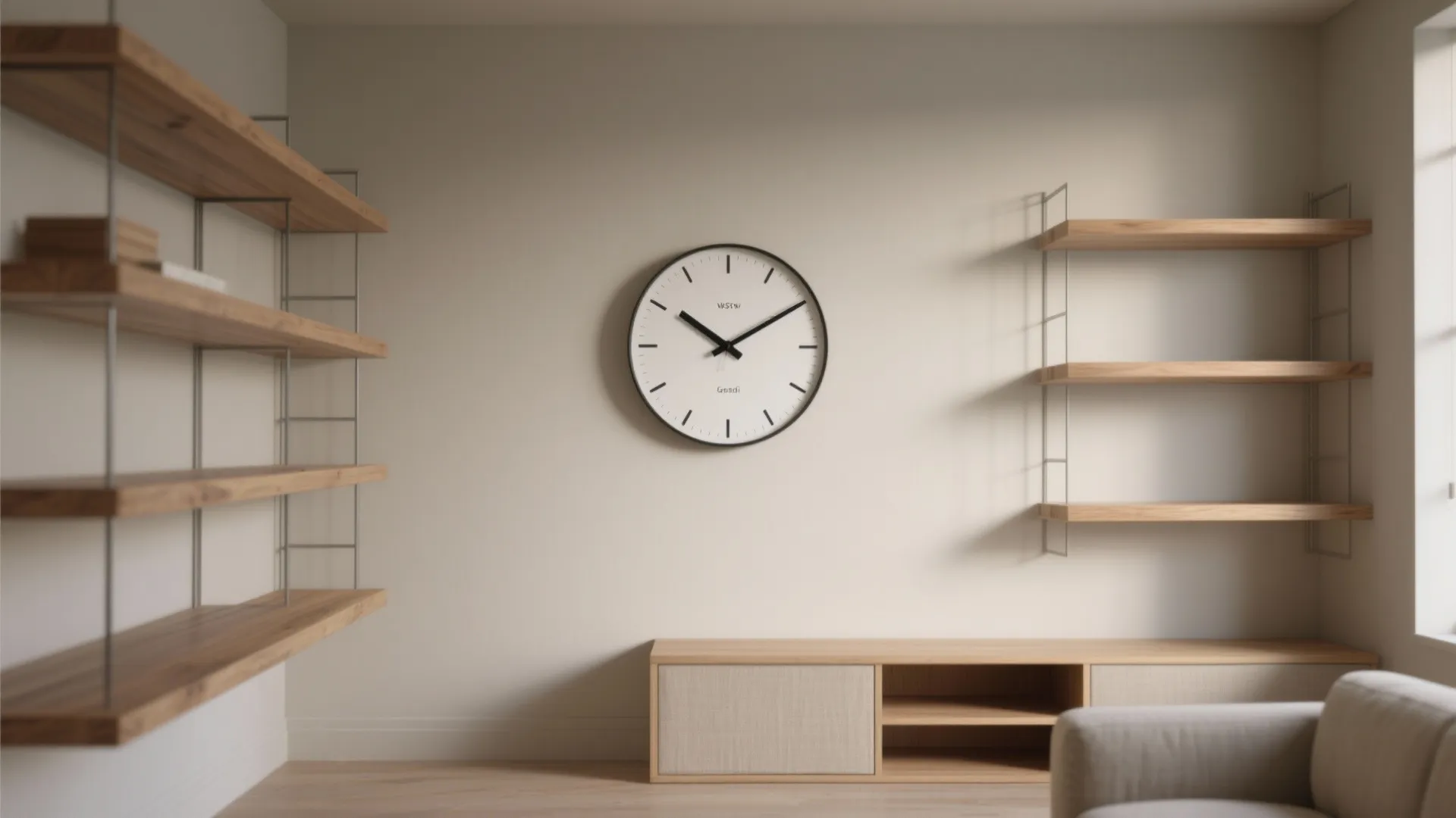 Minimalist Wall Ghadi with Clean Dial and Slim Profile