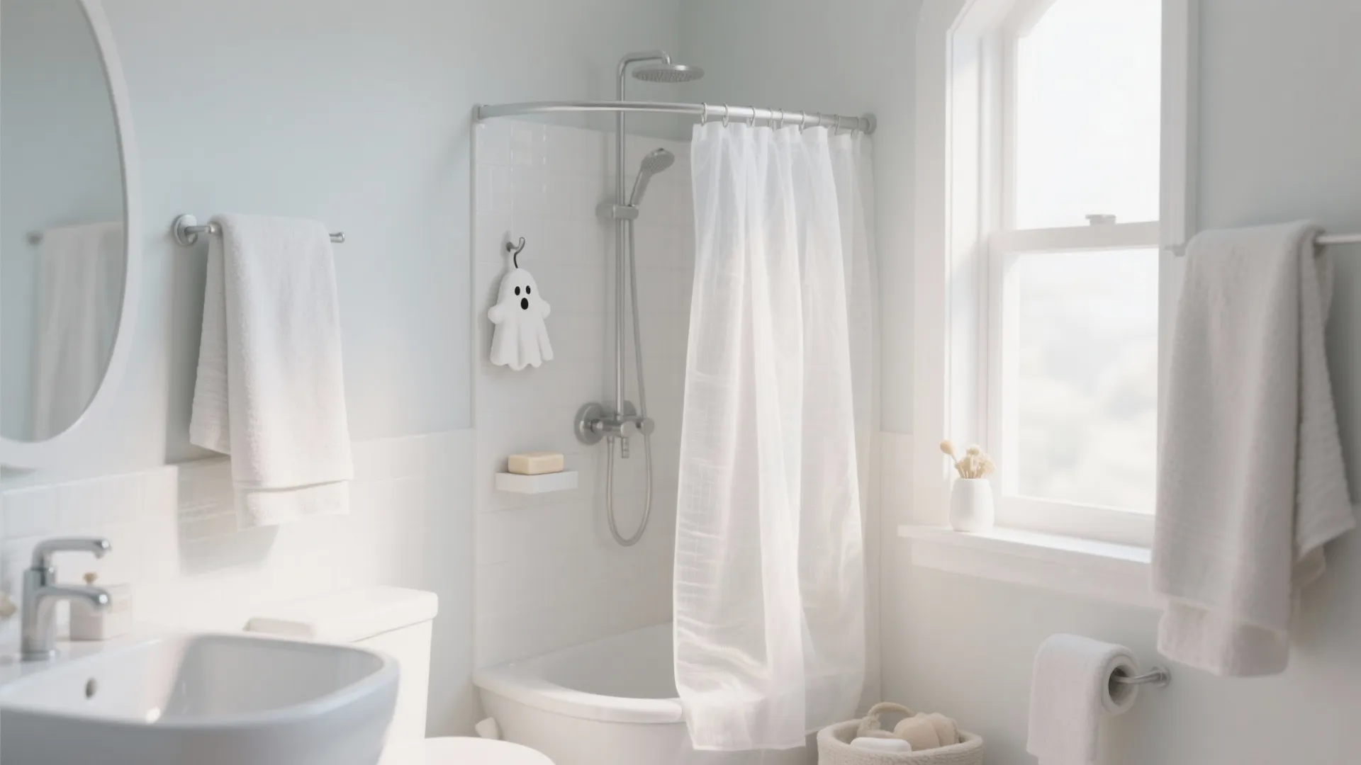 5. Minimal Ghosts — Soft Whites with Playful Details