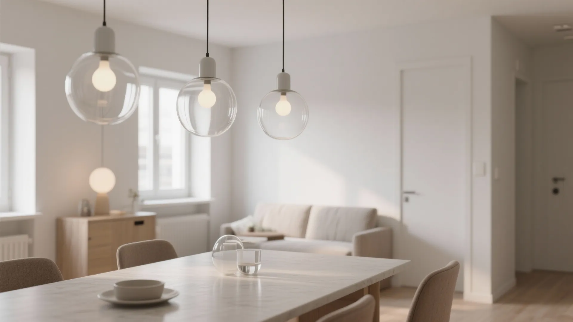 7. Minimal Globe Lights