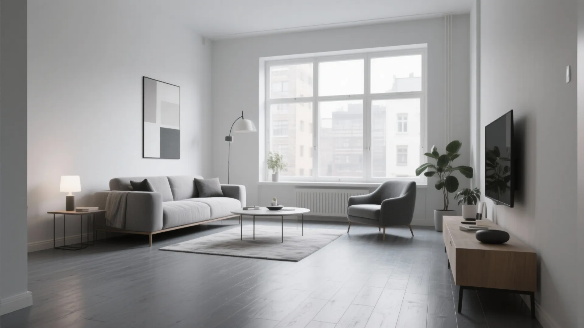 1. Minimalist Grey Vinyl for Urban Chic
