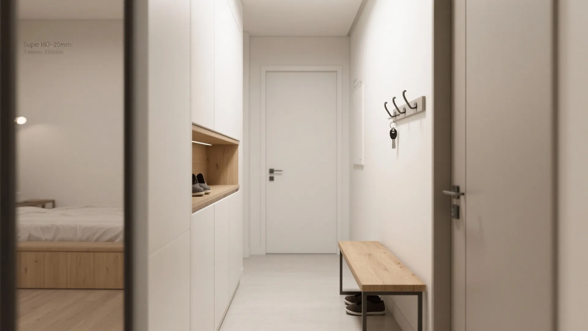 Minimalist Hall Storage That Actually Fits