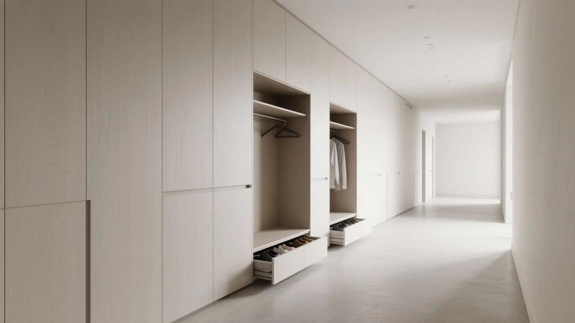 Minimalist Hall Storage That Disappears