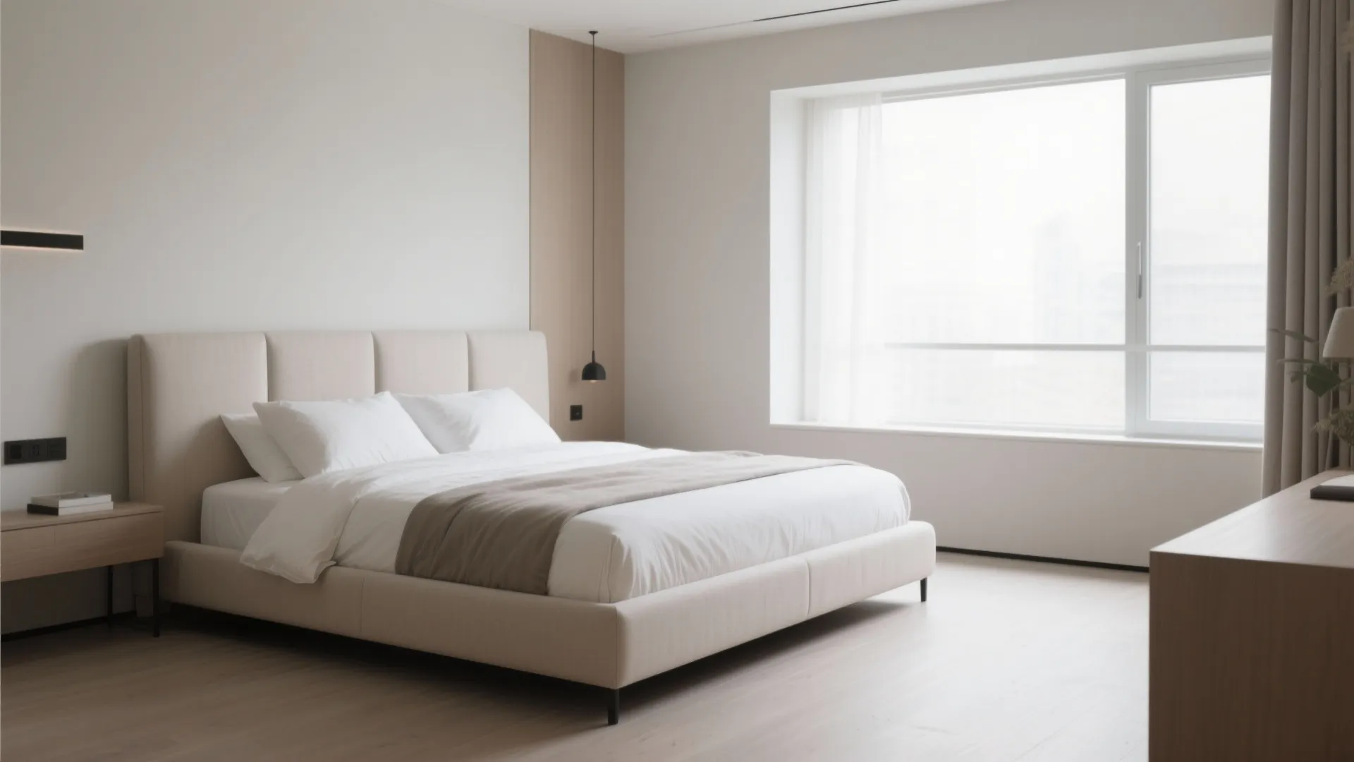 2. Minimal Headboard Design