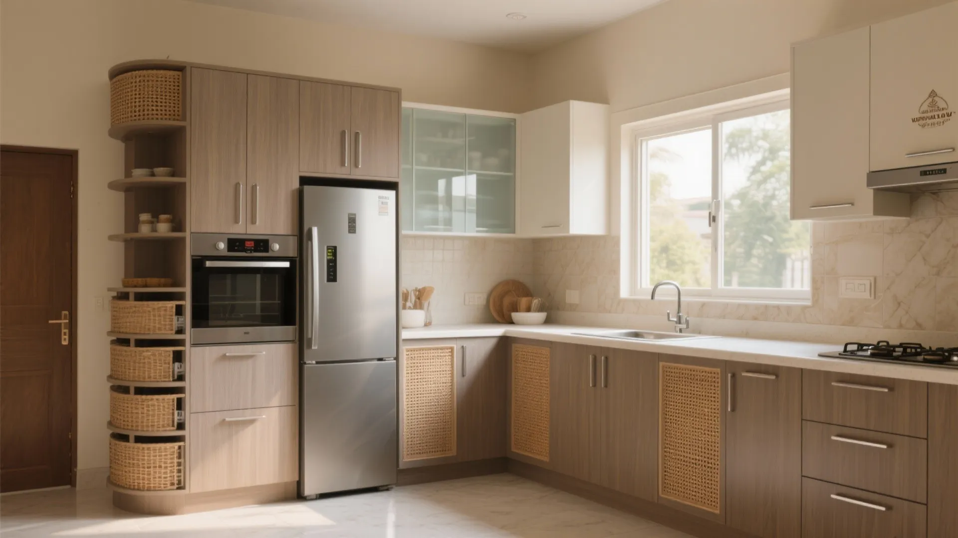 Minimalist Storage in a Heat-Friendly Kitchen
