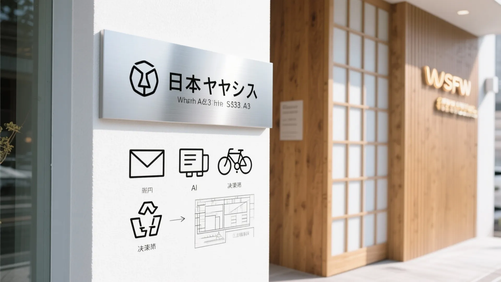 情報設計：盛らない勇気。必要最小限で迷いゼロ（マンション看板のタイポとピクト）