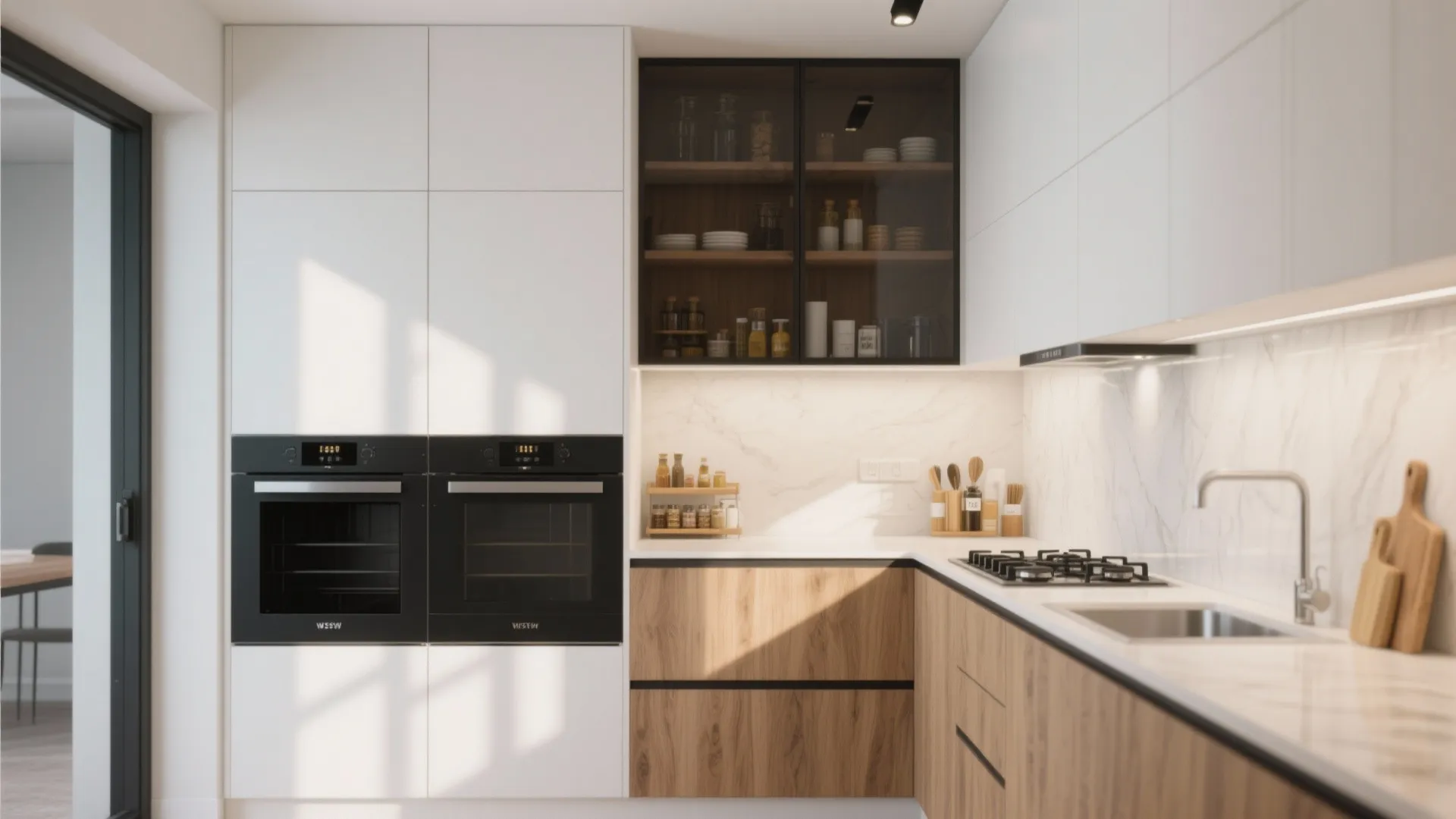 Minimalist kitchen storage that actually works in Airoli