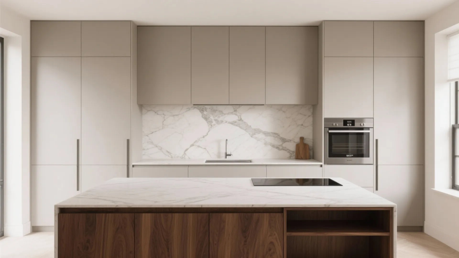 Minimalist kitchen storage that looks bespoke