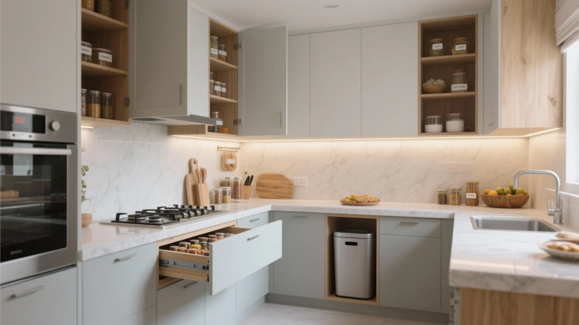 Minimalist Kitchen Storage That Works Hard