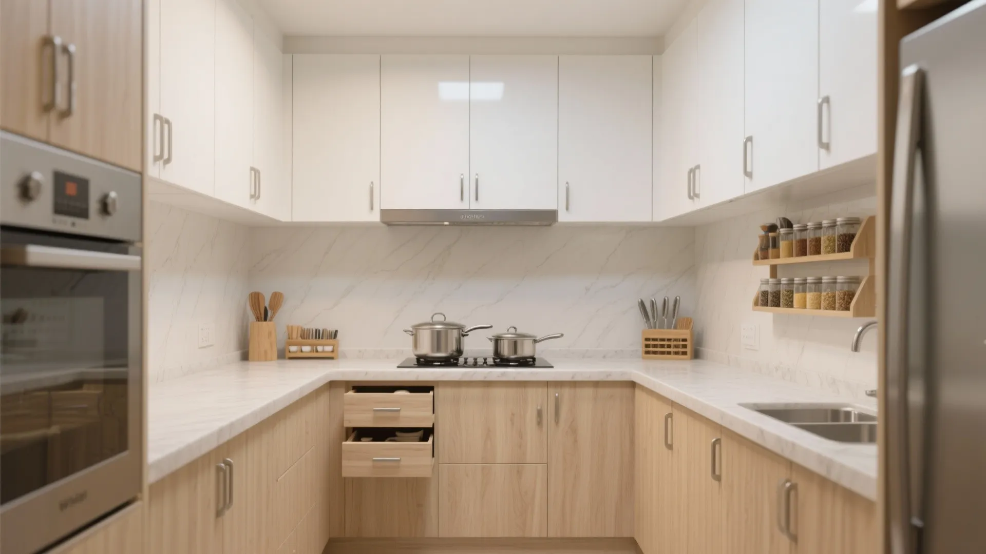 Minimalist kitchen storage