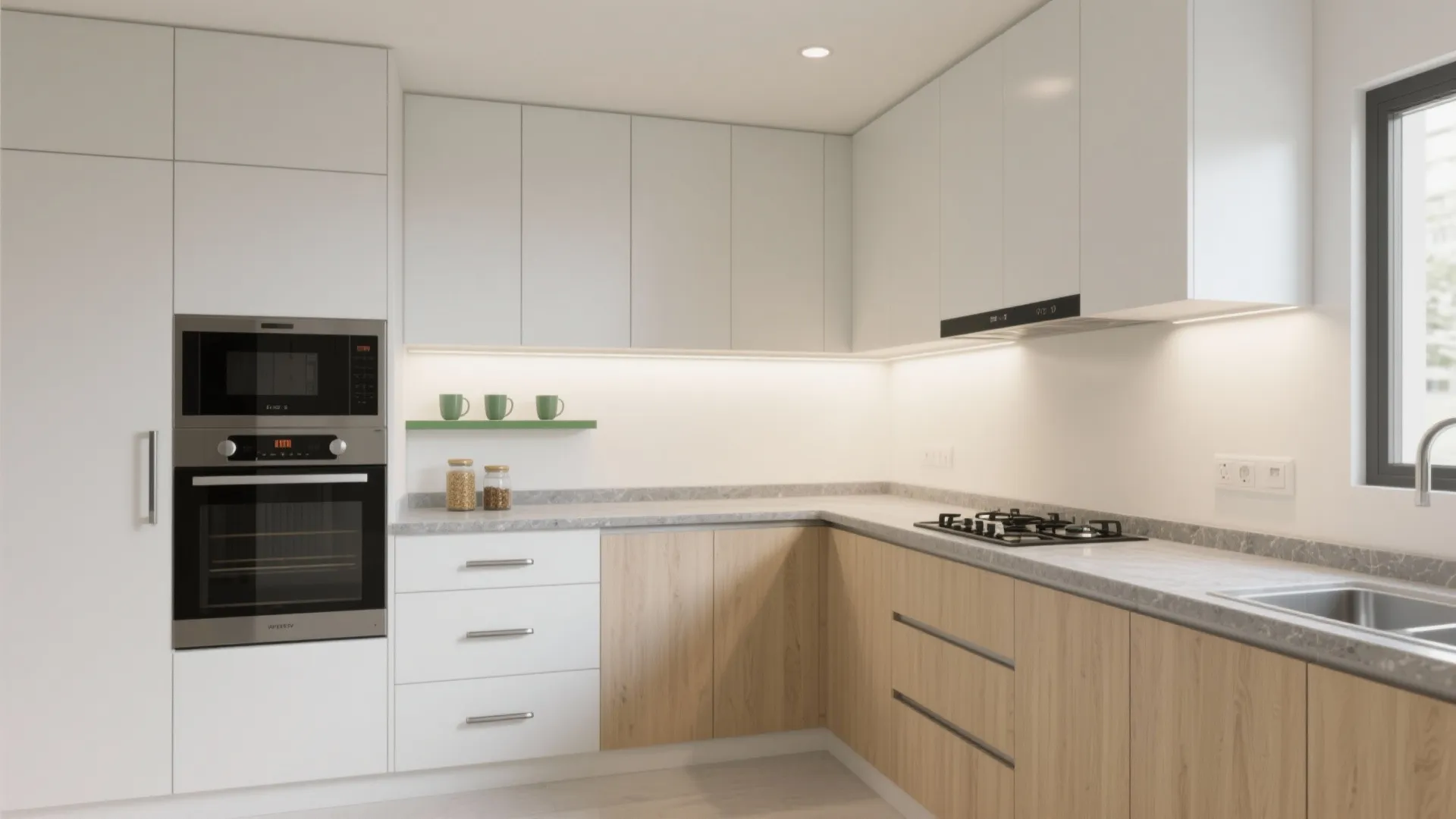 Minimalist Kitchen Storage That Breathes