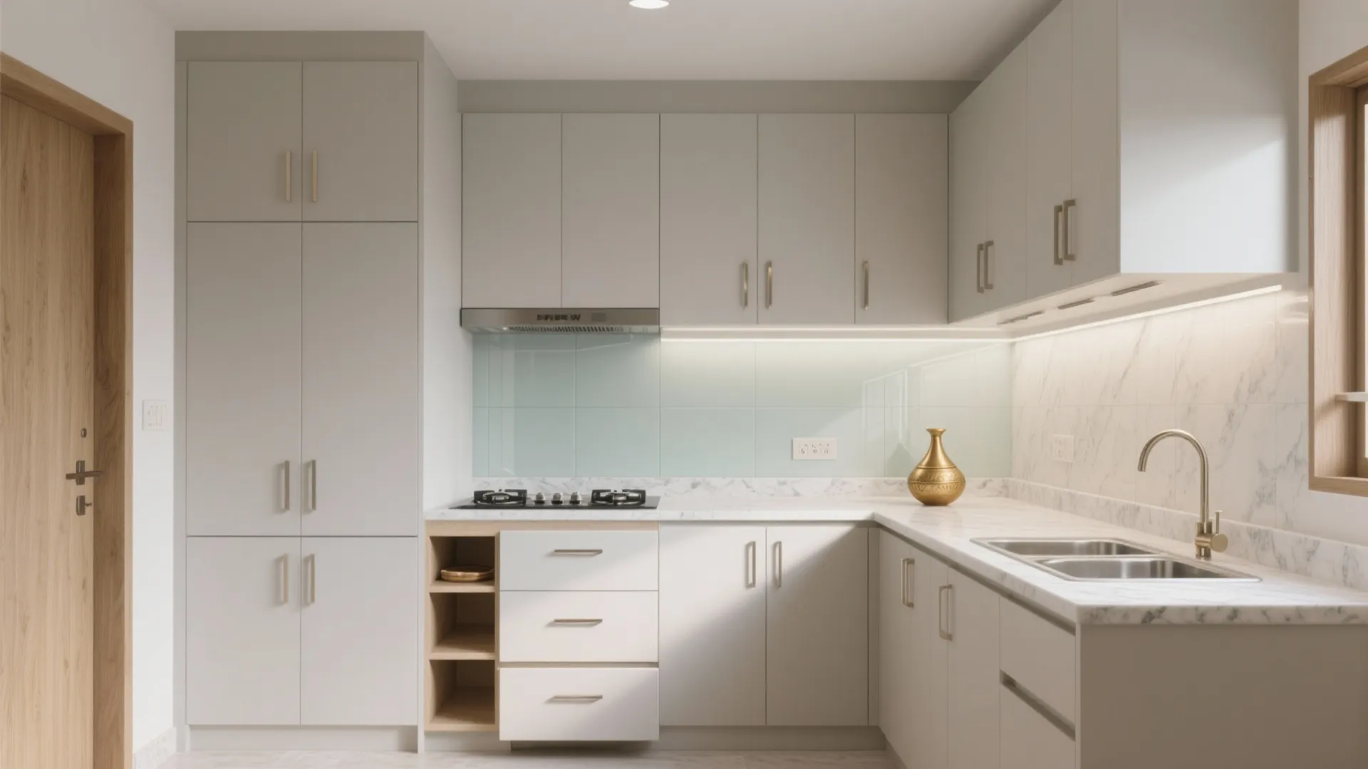 Minimalist kitchen storage